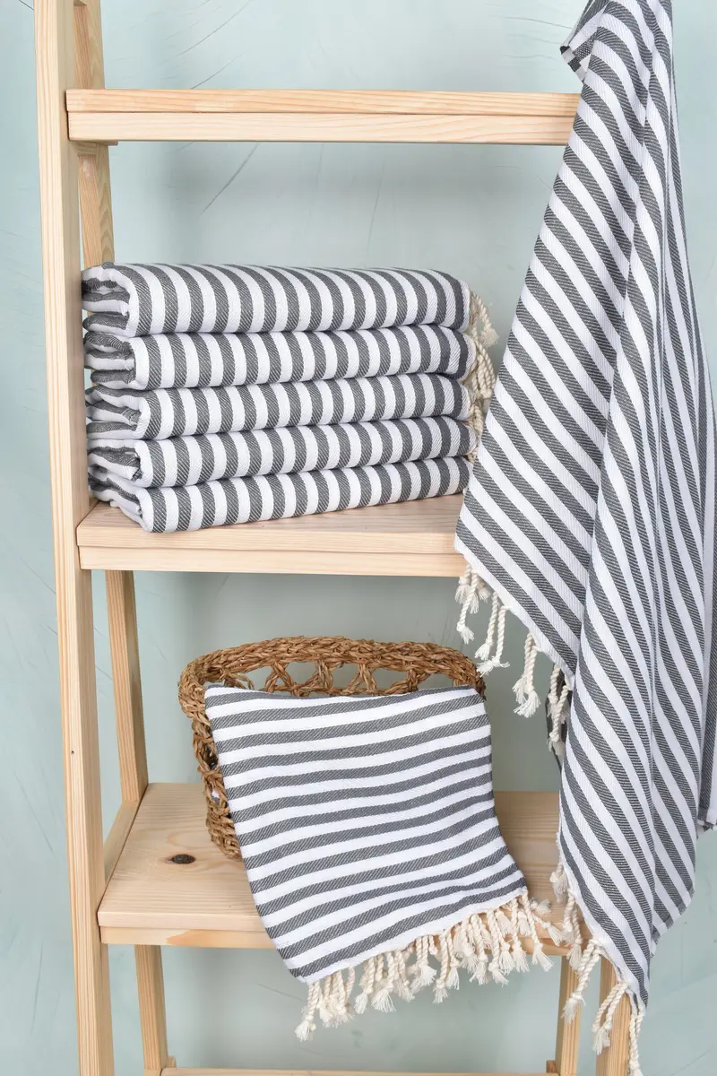 70x40 Baumwollstreifentuch, personalisiertes Brautjungferngeschenk, türkischer Handtuchstrand, Mutter des Bräutigamgeschenks, personalisiertes Hochzeitsgeschenk, Spa -Handtuch - 3