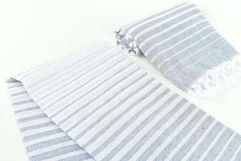 Düğün iyilikleri, lüks ev dekoru için en iyi spa Türk havlu, gelin partisi hediyeleri, 70x40 pamuklu çizgili havlu, nedime hediyesi, lüks havlu - 7