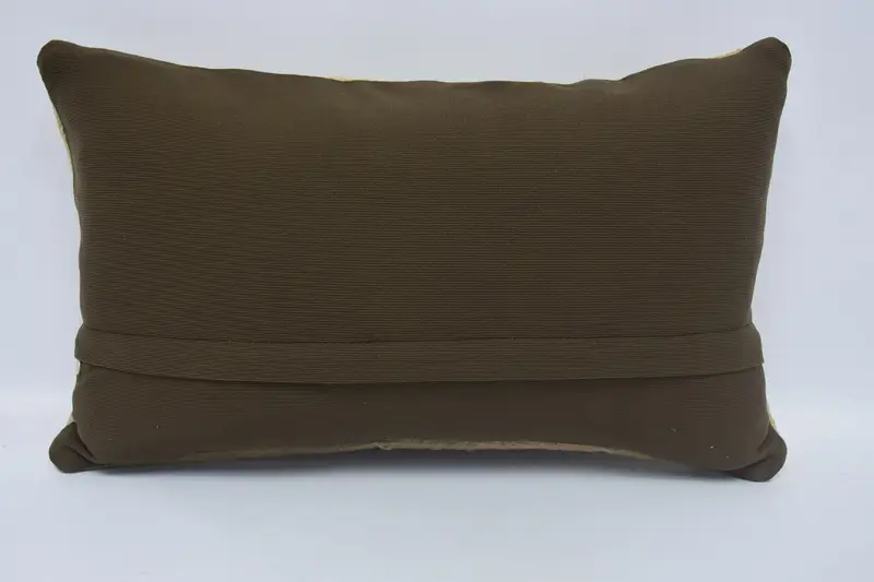 Cotton Cushion Cover, Farmhouse Pillow, Boho Pillow, Vintage Kilim Pillow, Office Chair Pillow Cover, Cushion, 12x20 Beige Pillow Case, Gift Pillow - 6