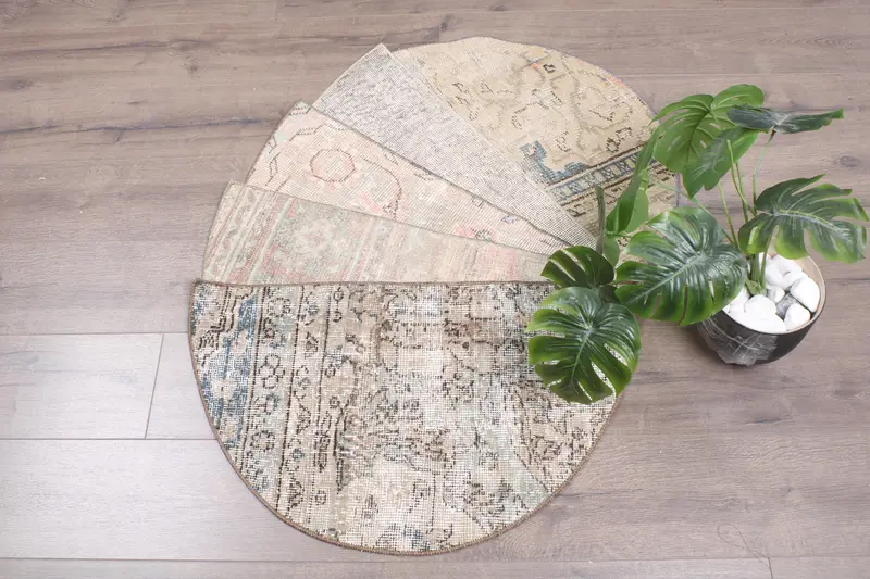 Alfombra Kilim turca ecológica de 18x30 pulgadas, felpudo hecho a mano