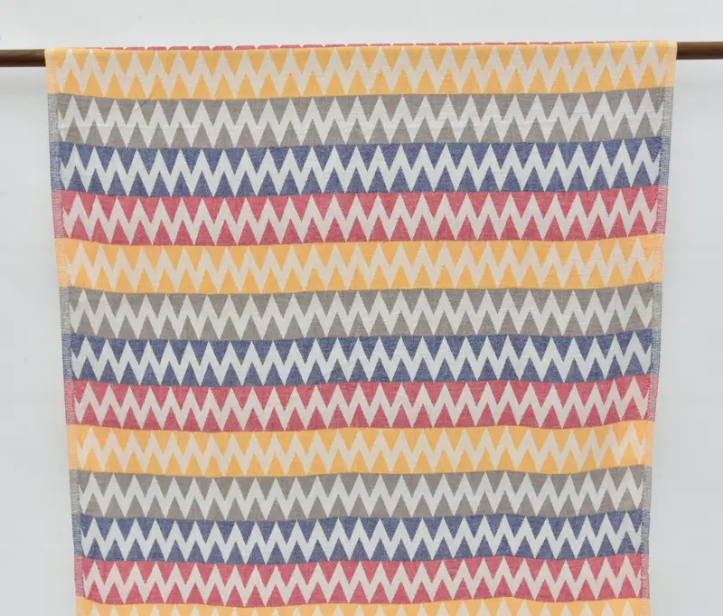 Custom Wedding Gift, Family Gift Basket, Cotton towel, Bachelorette Party Favors Beach, Thin towel, 70x40 Cotton Zigzag Design Towel, Pool Towels - 2