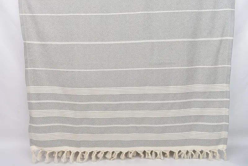 Hammam towel, Turkish beach towel, Beach Bachelorette Party Decorations, Welcome Wedding Gift, 70x38 Cotton Diamond Towel, Absorbent towel - 8