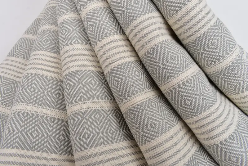 Hammam towel, Turkish beach towel, Beach Bachelorette Party Decorations, Welcome Wedding Gift, 70x38 Cotton Diamond Towel, Absorbent towel - 5