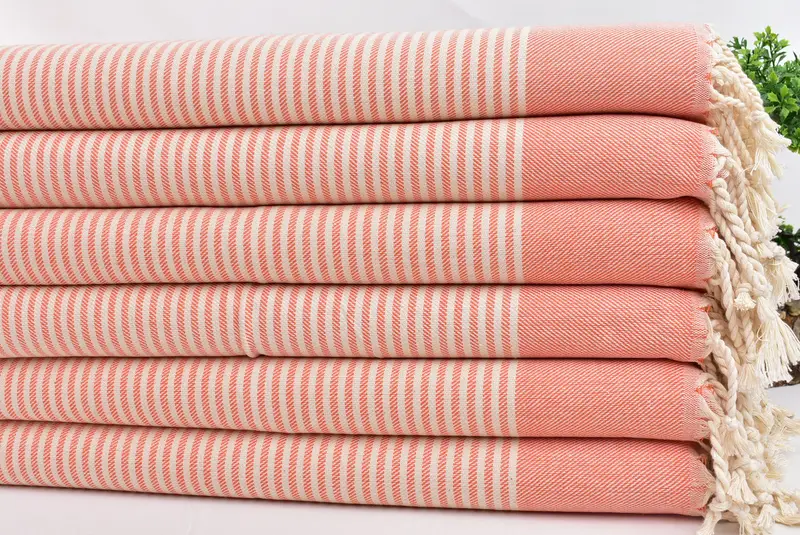 結婚式の贈り物、40x24コットンストライプタオル、彼への贈り物、彼への贈り物、ブライダルギフト、トルコのティータオル、モノグラムハンドタオル、ガールトリップパーティーのおかげで - 3