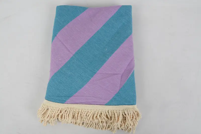 Halloween Gifts, Best Friend Gift, Organic cotton Turkish peshtemal towel, Soft towel, Spa Towel, Bachelor Gifts, 64x64 Cotton Striped Round Towel - 7