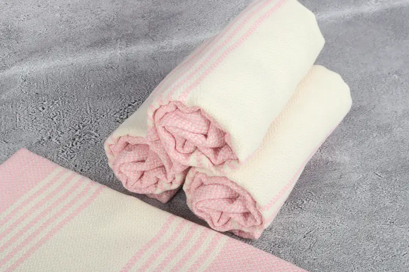 Best Beach Towel, Gym Towel, Lightweight Turkish towel for beach, Monogram Turkish Towel, Spa Gift, Turkish beach towel, 70x40 Cotton Striped Towel - 8