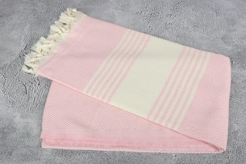 Best Beach Towel, Gym Towel, Lightweight Turkish towel for beach, Monogram Turkish Towel, Spa Gift, Turkish beach towel, 70x40 Cotton Striped Towel - 6