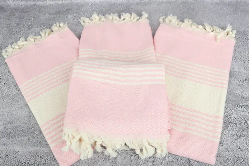 Best Beach Towel, Gym Towel, Lightweight Turkish towel for beach, Monogram Turkish Towel, Spa Gift, Turkish beach towel, 70x40 Cotton Striped Towel - 4