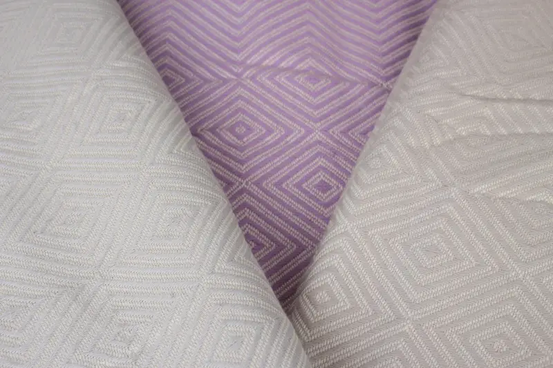 Woven Throw Blanket, Turkish Bedcover, 92x80 Cotton Diamond Towel, Valentines Gift, Turkish Tablecloth, Wedding Favors, Bridal Shower Gift - 3