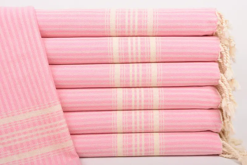Gift For Wedding Day, Boyfriend Christmas Gift, 40x18 Cotton Striped Towel, Bridesmaid Gift, Turkish Tea Towel, Small Bath Towels, Wedding Gift - 1