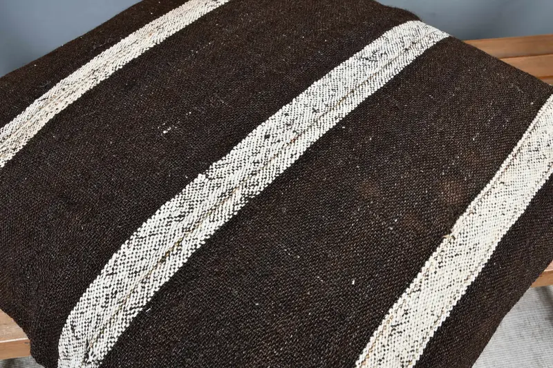 Home Decor Pillow, Turkish Pillow, 28x28 Brown Pillow Cover, Boho Pillow Sham Cover, Cushion Cover, Pet Pillow Case, Handwoven Cushion Cover - 2