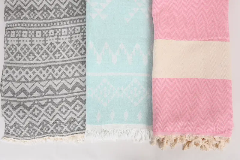 Monogram Blanket, Bachelorette Gifts, Beach Theme Bachelorette Party, Christmas Gift, Bedspread, Organic Throw, 80x60 Cotton Set of 5 Towel - 8