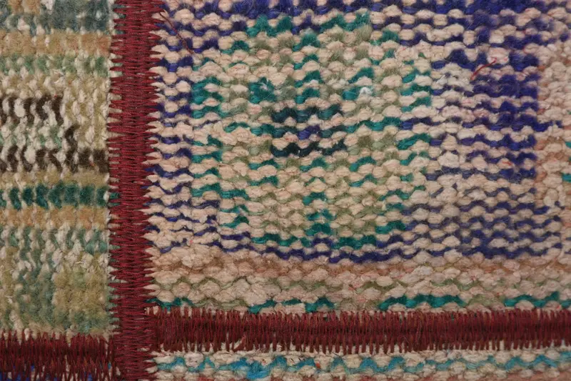 Vintage Kilim Pillow, Cushion Cover, Knitted Cushion, 16x16 Blue Pillow, Handmade Kilim Cushion, Pillow for Sofa, Bed Cushion - 3