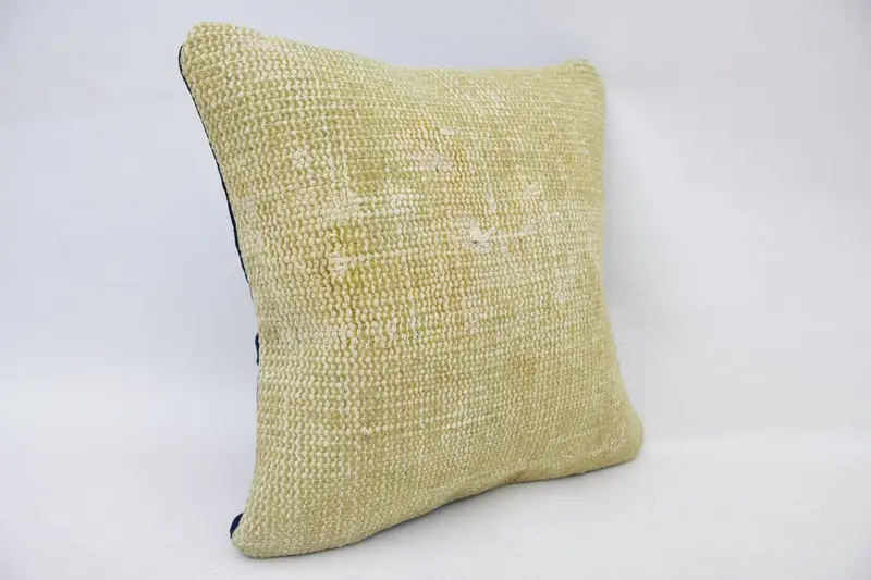 14x14 Beige Pillow Cover, Aesthetic Pillow Cover, Cushion, Turkish Pillow, Pillow for Couch, Antique Pillows, Cozy Throw Cushion, Seat Pillow Sham - 2