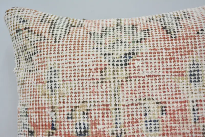 Ethnical Kilim Rug Pillow, Vintage Kilim Throw Pillow, Gift Pillow, Colorful Cushion Cover, 12x12 Beige Pillow, Ottoman Pillow Cover, Cushion Case - 2