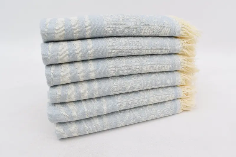 28x20 Cotton Striped Towel, Personalized Dish Towel, Monogram Kitchen Towel, Organic Tea Towel, Personalized Gift, Personalized Bridesmaid Gift - 3