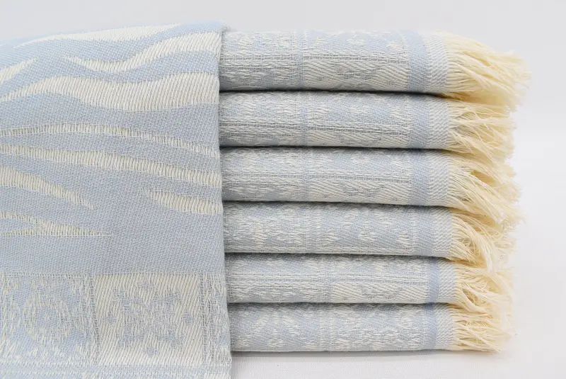 28x20 Cotton Striped Towel, Personalized Dish Towel, Monogram Kitchen Towel, Organic Tea Towel, Personalized Gift, Personalized Bridesmaid Gift - 1