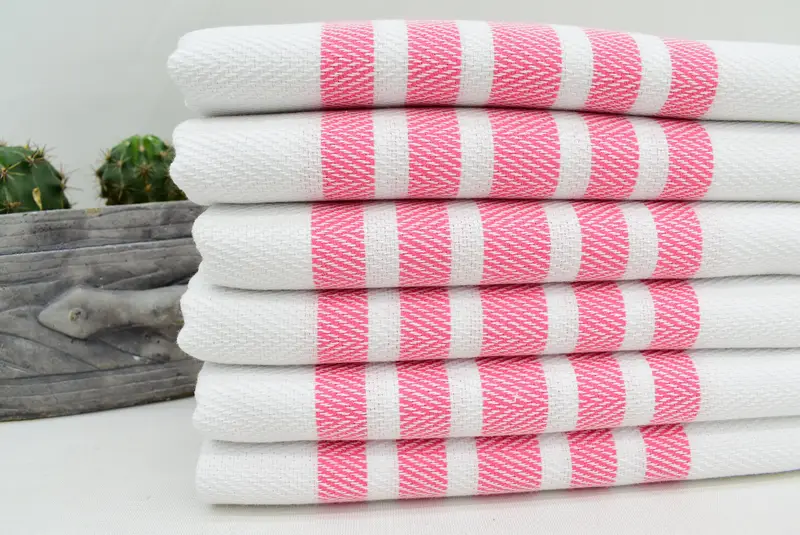Gasttuch, Hauswärmegeschenk, Brautduschengeschenk, personalisierte Geschenke, Küchentuch, türkisches Geschirrtuch, 36x24 Baumwoll -Fischgrätenhandtuch - 2