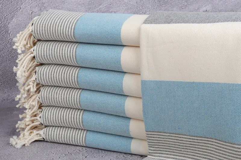 Valentines Day Gift Idea, Personalized Beach Towel, Bridal Shower Gift, 70x40 Cotton Striped Towel, Bachelorette Party Items, Beach Towel Bulk - 1