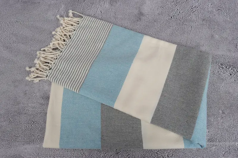 Valentines Day Gift Idea, Personalized Beach Towel, Bridal Shower Gift, 70x40 Cotton Striped Towel, Bachelorette Party Items, Beach Towel Bulk - 6