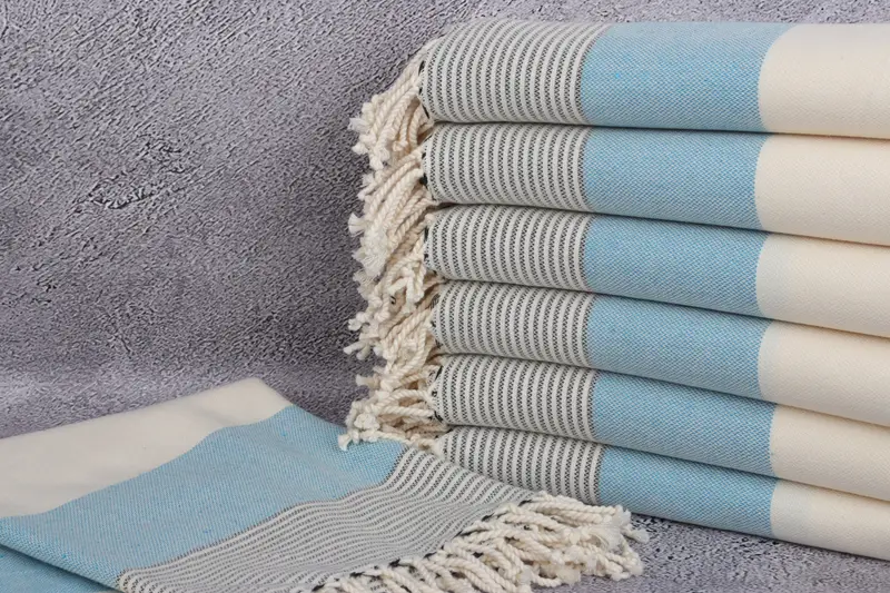 Valentines Day Gift Idea, Personalized Beach Towel, Bridal Shower Gift, 70x40 Cotton Striped Towel, Bachelorette Party Items, Beach Towel Bulk - 2