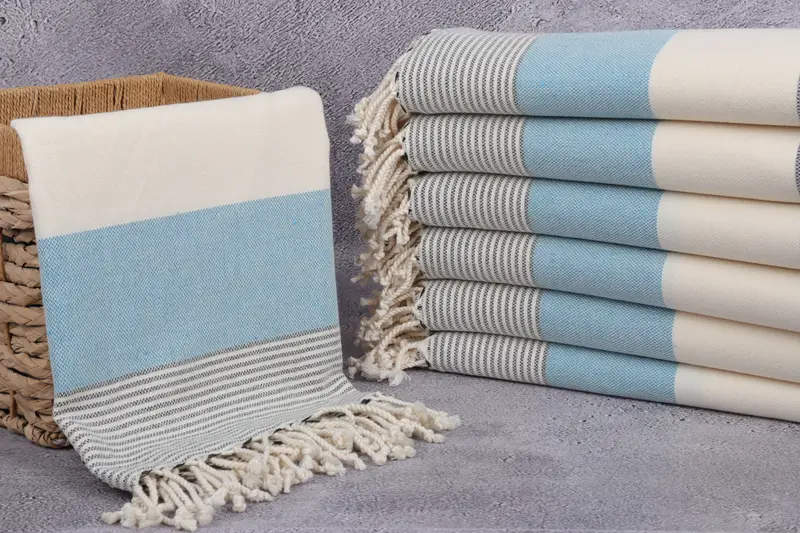 Valentines Day Gift Idea, Personalized Beach Towel, Bridal Shower Gift, 70x40 Cotton Striped Towel, Bachelorette Party Items, Beach Towel Bulk - 3
