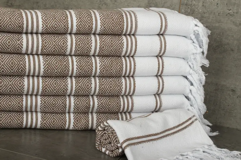 Monogram Kitchen Towel, Personalized Wedding Gift, 40x18 Cotton Diamond Towel, Personalized Kitchen Towel, Xmas Gifts, Turkish Towel Hand Towel - 2