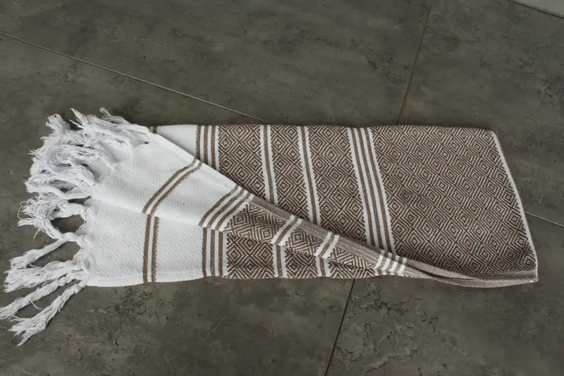 Monogram Kitchen Towel, Personalized Wedding Gift, 40x18 Cotton Diamond Towel, Personalized Kitchen Towel, Xmas Gifts, Turkish Towel Hand Towel - 3