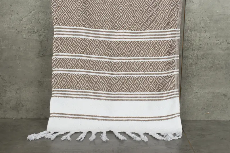 Monogram Kitchen Towel, Personalized Wedding Gift, 40x18 Cotton Diamond Towel, Personalized Kitchen Towel, Xmas Gifts, Turkish Towel Hand Towel - 8