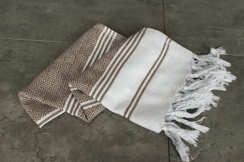 Monogram Kitchen Towel, Personalized Wedding Gift, 40x18 Cotton Diamond Towel, Personalized Kitchen Towel, Xmas Gifts, Turkish Towel Hand Towel - 5