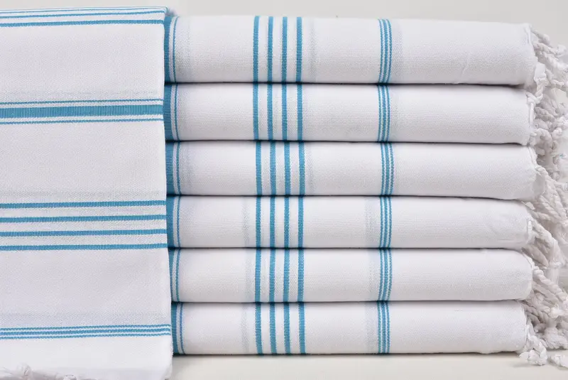 Bridal Shower Favors, 70x40 Cotton Striped Towel, Handwoven Turkish Towel, Personalized Bridesmaid Gift, Pool Towels, Embroidery Towels, Custom Gift - 1