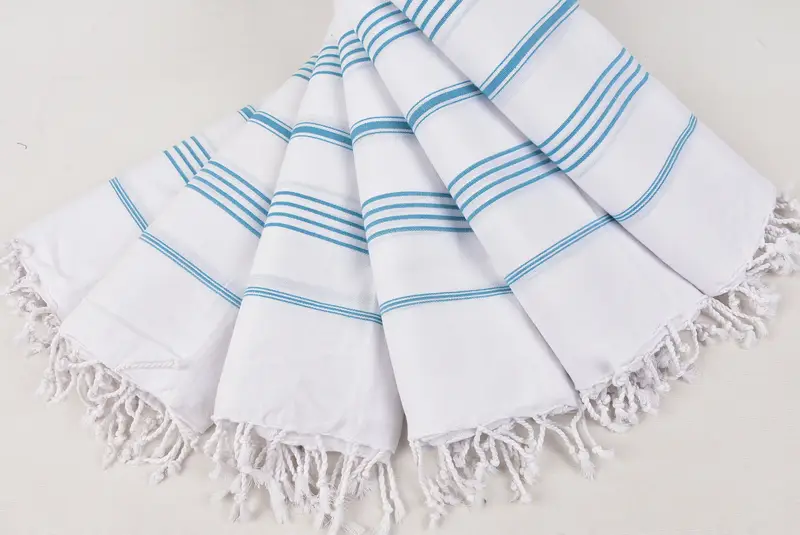 Bridal Shower Favors, 70x40 Cotton Striped Towel, Handwoven Turkish Towel, Personalized Bridesmaid Gift, Pool Towels, Embroidery Towels, Custom Gift - 4