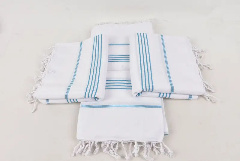 Bridal Shower Favors, 70x40 Cotton Striped Towel, Handwoven Turkish Towel, Personalized Bridesmaid Gift, Pool Towels, Embroidery Towels, Custom Gift - 6