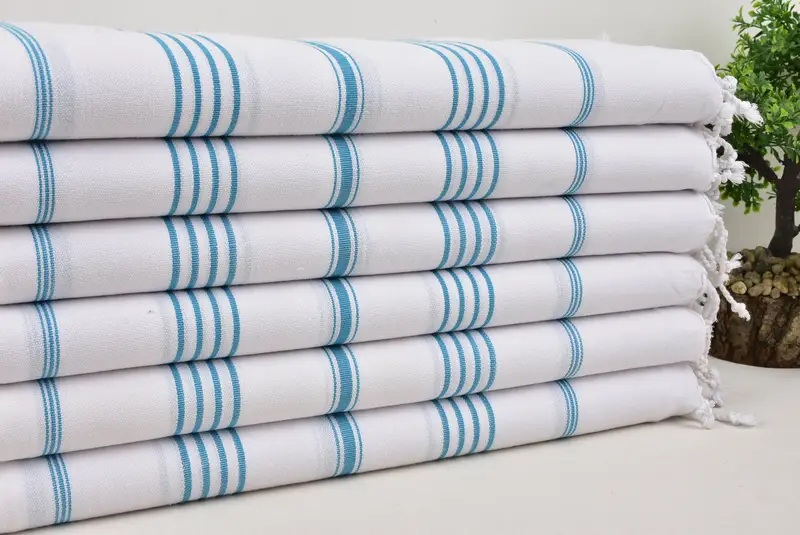 Bridal Shower Favors, 70x40 Cotton Striped Towel, Handwoven Turkish Towel, Personalized Bridesmaid Gift, Pool Towels, Embroidery Towels, Custom Gift - 3