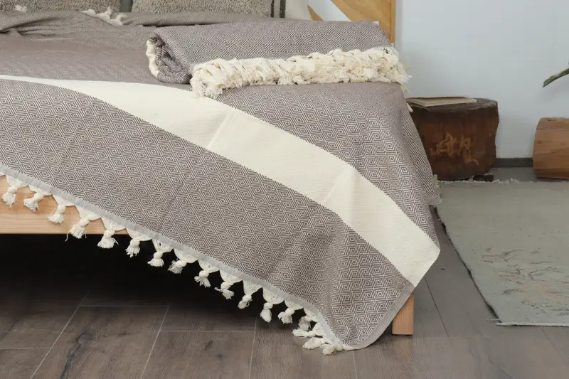 バチェロレットパーティーの好意、92x80コットンダイヤモンドタオル、織り毛布、カスタマイズされたスローブランケット、装飾的な毛布、装飾ベッドスプレッド - 7