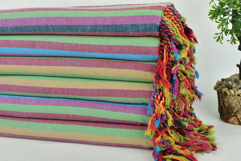 70x36 Cotton Striped Towel, Monogram Beach Towel, Soft and absorbent Turkish towel, Sand-resistant towel, Bachelorette Party Favor, Best Beach Towel - 3