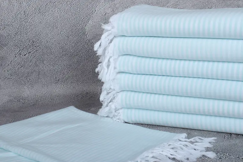 Gift For Him, Yoga Towel, Wedding Towel, Gym Towel, Wedding Gift, Organic Beach Towel, Best Beach Towel, Birthday Gift, 68x36 Cotton Striped Towel - 2