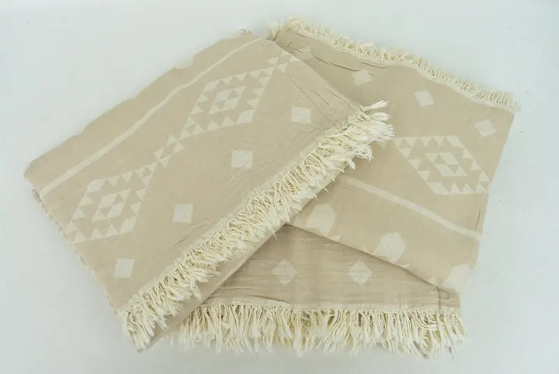 Anniversary Gift For Her, 70x60 Cotton Geometric Towel, Beach Bachelorette Party Decorations, Bachelorette Party Favors, Custom Blanket, Tablecloth - 7