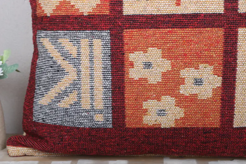 Boho Pillow Sham Cover, Vintage Pillow, Colorful Pillow, Turkish Kilim Pillow, Cushion Case, 28x28 Blue Cushion Cover, Car Pillow Sham - 3