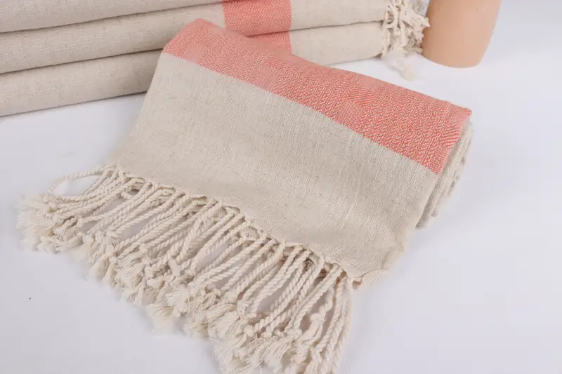 Türkisches Badetuch, schnell trockenes Handtuch, Valentinstag Geschenk, Spa-Handtuch, 70x36 Leinenstreife Handtuch, Halloween Bachelorette Party Gefälligkeiten, absorbierendes Handtuch - 4