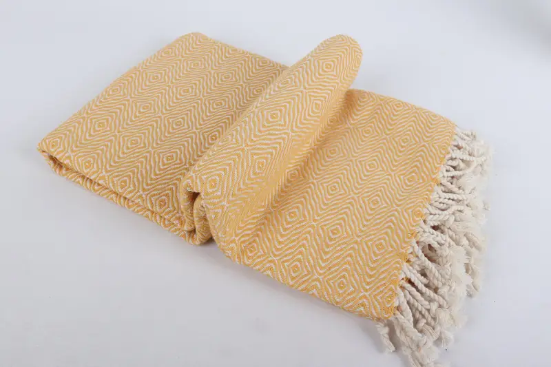 Wedding Gift For Bride, Quick-Dry Beach Towel, Wedding Gift, Bachelorette Party Gifts, Gym Towel, Spa Towel, 70x40 Cotton Zigzag Diamond Towel - 6