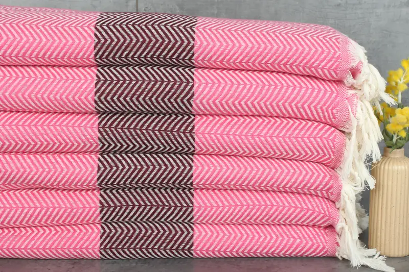 Turkish Bedcover, Personalized Blanket, Tablecloth, 84x80 Cotton Chevron Towel, Turkish Beach Blanket, Shower Curtain, Unique Gift, Monogram Blanket - 1
