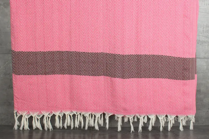 Turkish Bedcover, Personalized Blanket, Tablecloth, 84x80 Cotton Chevron Towel, Turkish Beach Blanket, Shower Curtain, Unique Gift, Monogram Blanket - 8