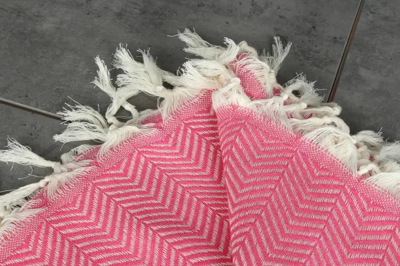 Turkish Bedcover, Personalized Blanket, Tablecloth, 84x80 Cotton Chevron Towel, Turkish Beach Blanket, Shower Curtain, Unique Gift, Monogram Blanket - 4