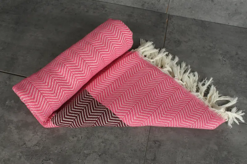 Turkish Bedcover, Personalized Blanket, Tablecloth, 84x80 Cotton Chevron Towel, Turkish Beach Blanket, Shower Curtain, Unique Gift, Monogram Blanket - 7