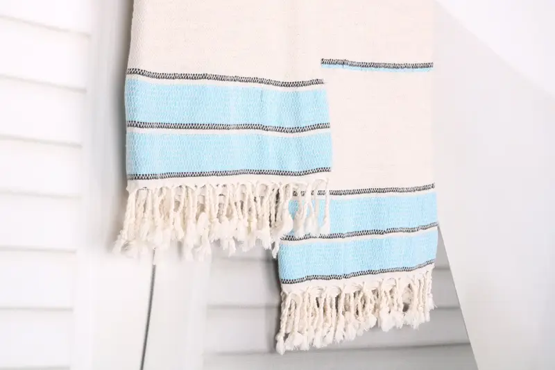 Custom Beach Towel, Personalized Gift For Him, Absorbent Turkish towel, Hammam towel, 70x36 Linen Striped Towel, Bachelorette Beach Towel - 8