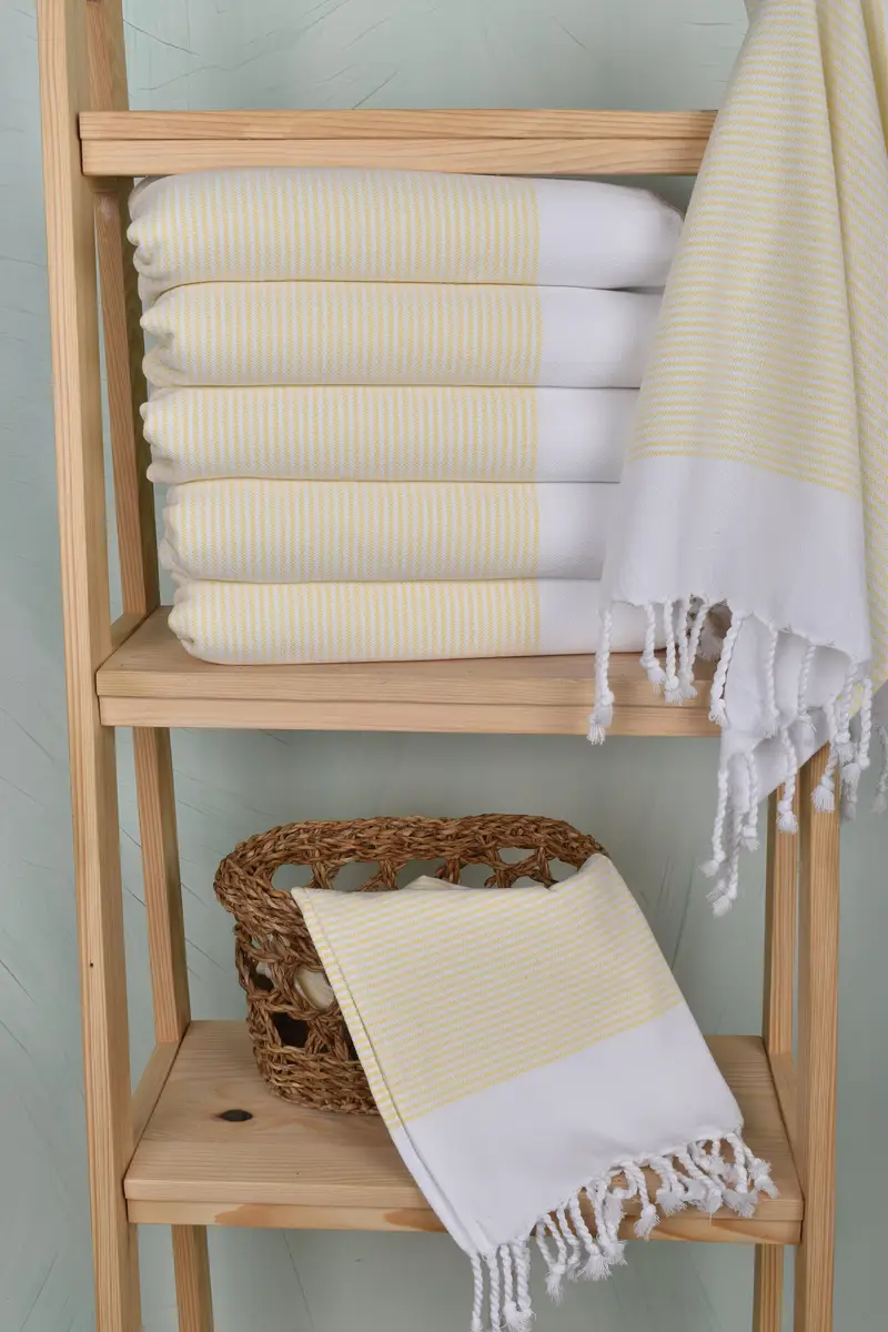 40x18 Cotton Striped Towel, Monogrammed Hand Towel, Custom Wedding Gifts, Best Friend Gift Ideas, Bridesmaid Gifts, Custom Name Towel, Kitchen Towel - 3
