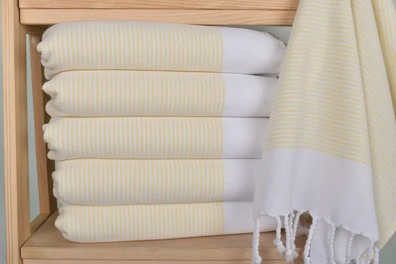 40x18 Cotton Striped Towel, Monogrammed Hand Towel, Custom Wedding Gifts, Best Friend Gift Ideas, Bridesmaid Gifts, Custom Name Towel, Kitchen Towel - 2