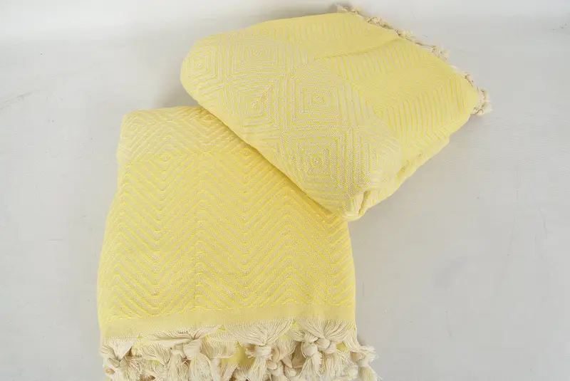 Housewarming Gift, Personalized Blanket, Oversized Beach Towel, Bachelor Gifts, 92x80 Cotton Diamond Towel, Aesthetic Blanket, Bedspread - 6