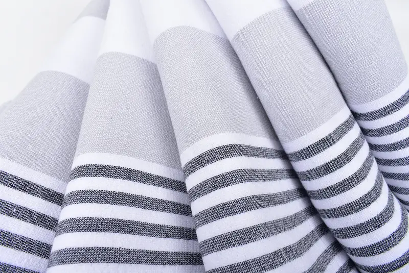 Travel Towel, Personalized Towel, Soft and absorbent Turkish towel, Handmade Gift, Handmade Gift, Bachelor Gifts, 68x36 Cotton Striped Terry Towel - 5